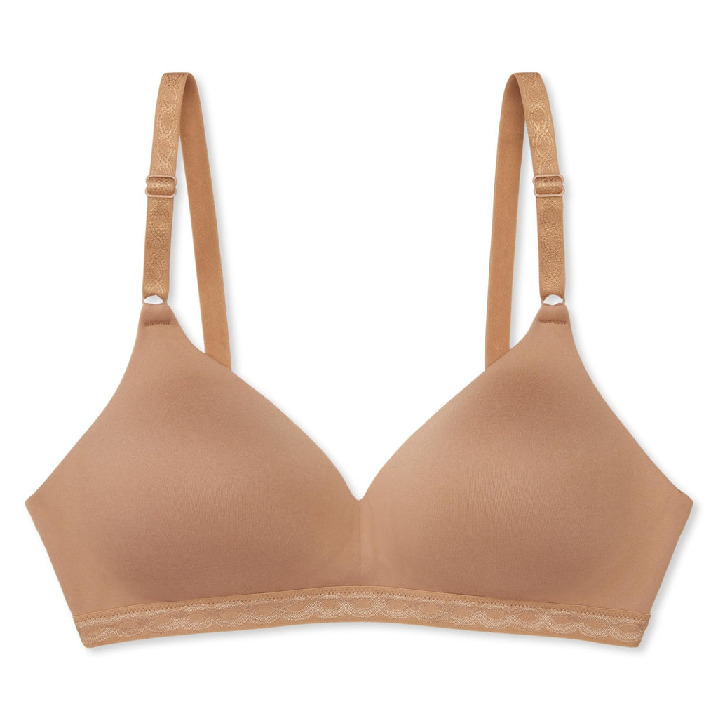 Cloud 9 Super Soft Wireless Comfort Bra 1269, 36C, Toasted Almond
