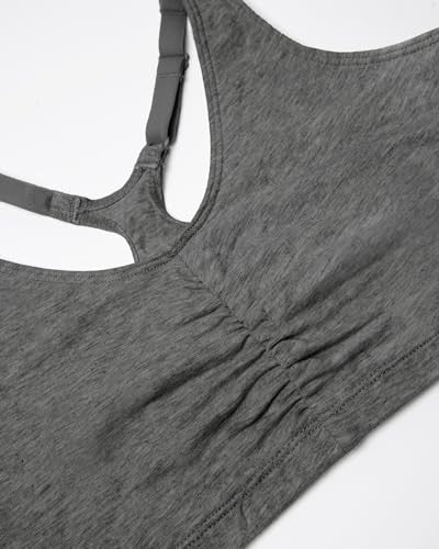 Fruit of the Loom Women's Racerback Sports Bra 44, Turquoise/White/Charcoal