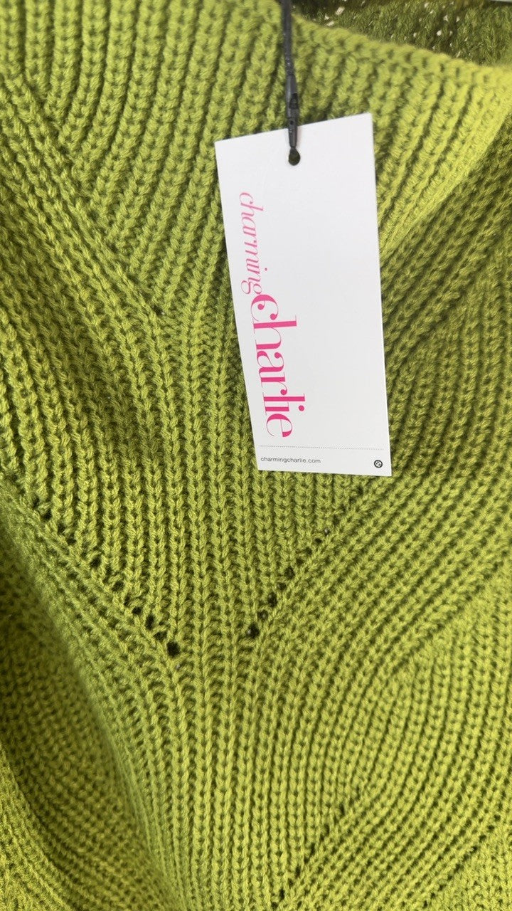 Openwork Long Sleeve Sweater