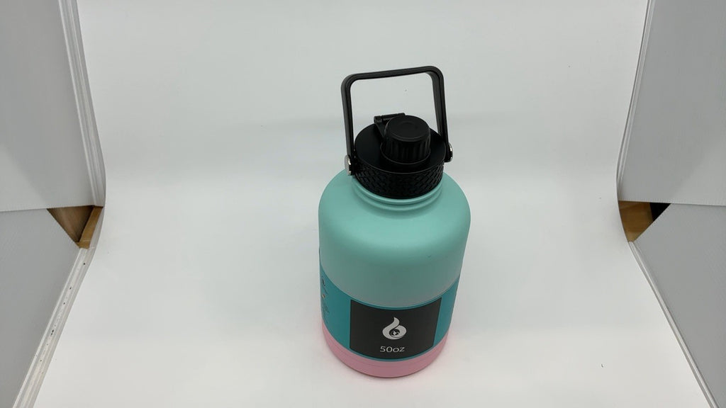 Stainless Steel 50oz Water Bottle w/ Straw Lid, Insulated, Marshmallow