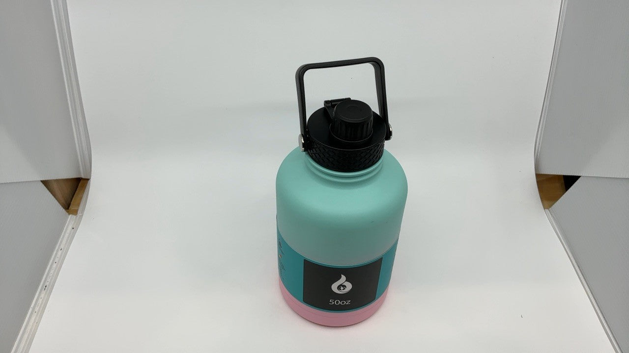 Stainless Steel 50oz Water Bottle w/ Straw Lid, Insulated, Marshmallow
