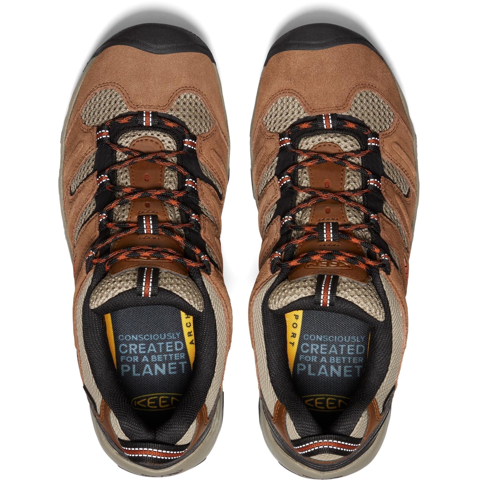 Men's Headout Waterproof Hiking Shoe  |  Bison/Fossil Orange - 8.5 / Regular