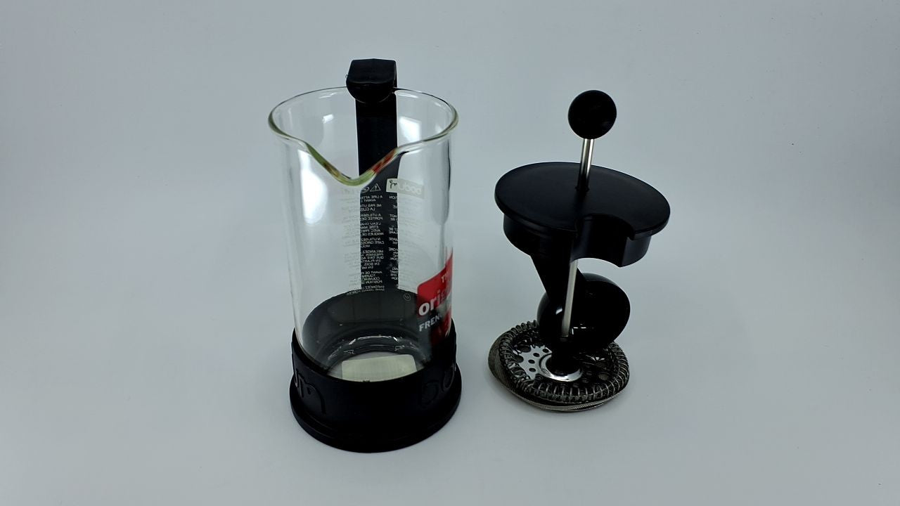 12oz Bodum Brazil French Press Coffee Maker, Borosilicate Glass, Black