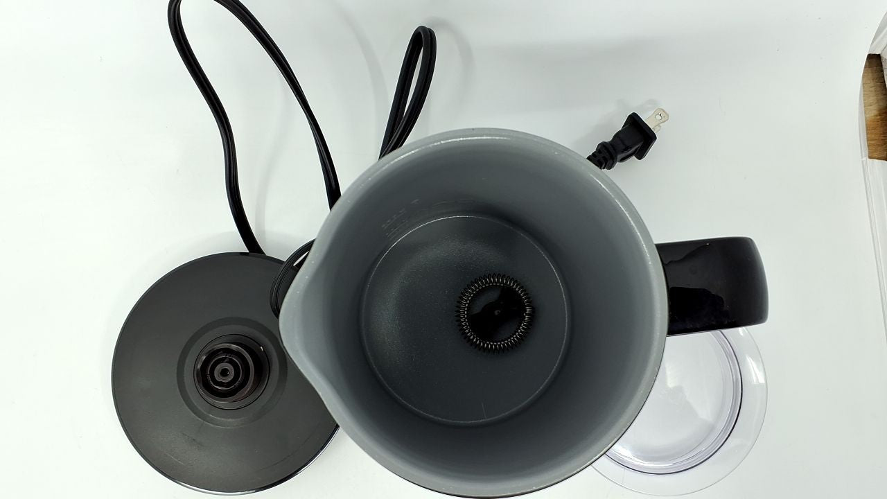 Black Instant Pot Milk Frother, 4 Functions, 10oz Automatic Foam Maker