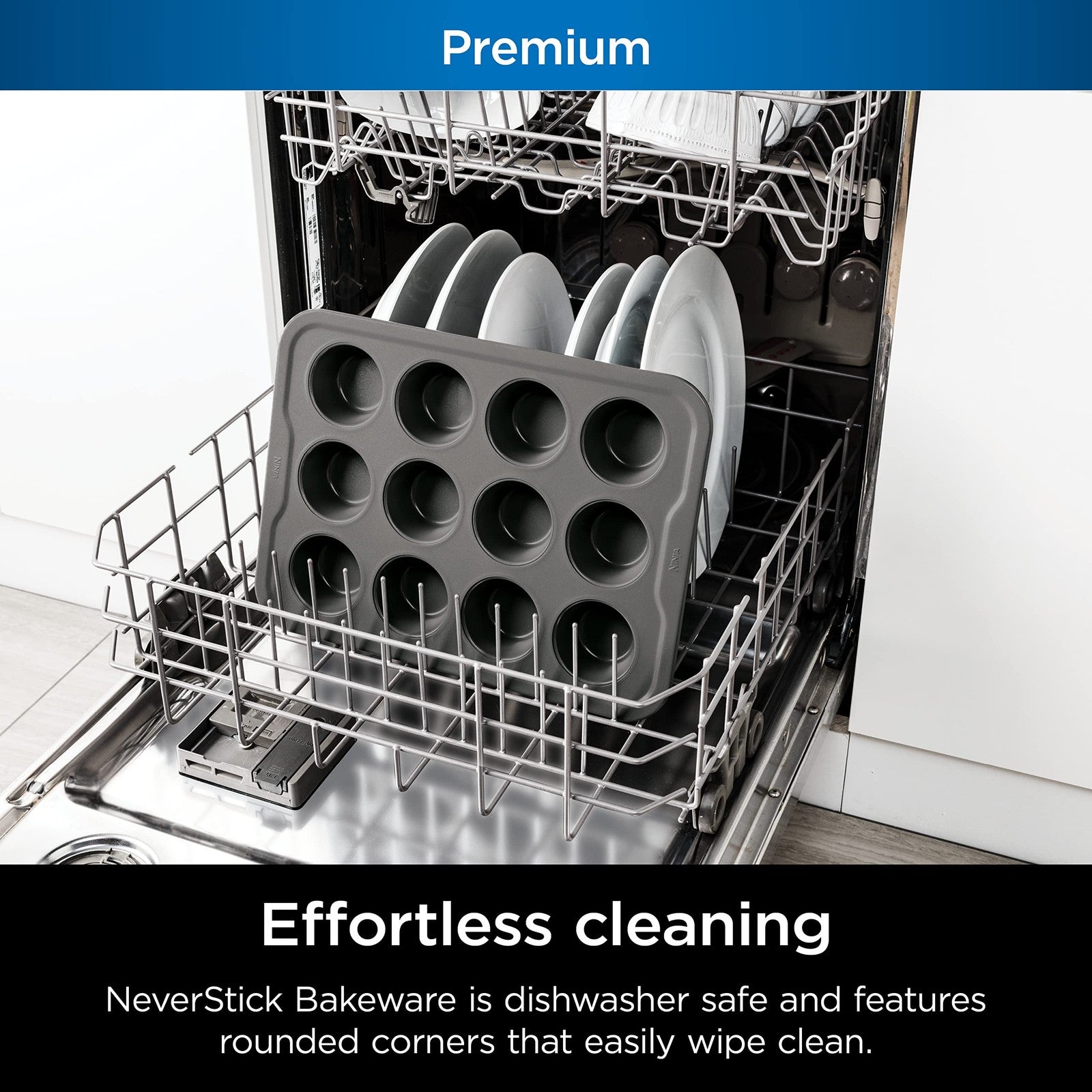 12 Cup Nonstick Muffin Pan, Ninja Foodi NeverStick, Oven Safe 500°F