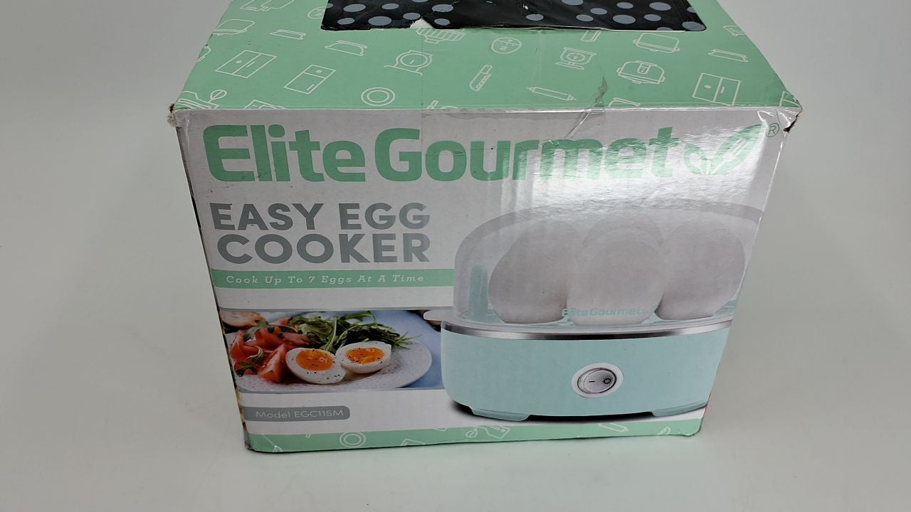 7-Egg Capacity Electric Egg Cooker Retro Mint, Auto Shut-Off Feature