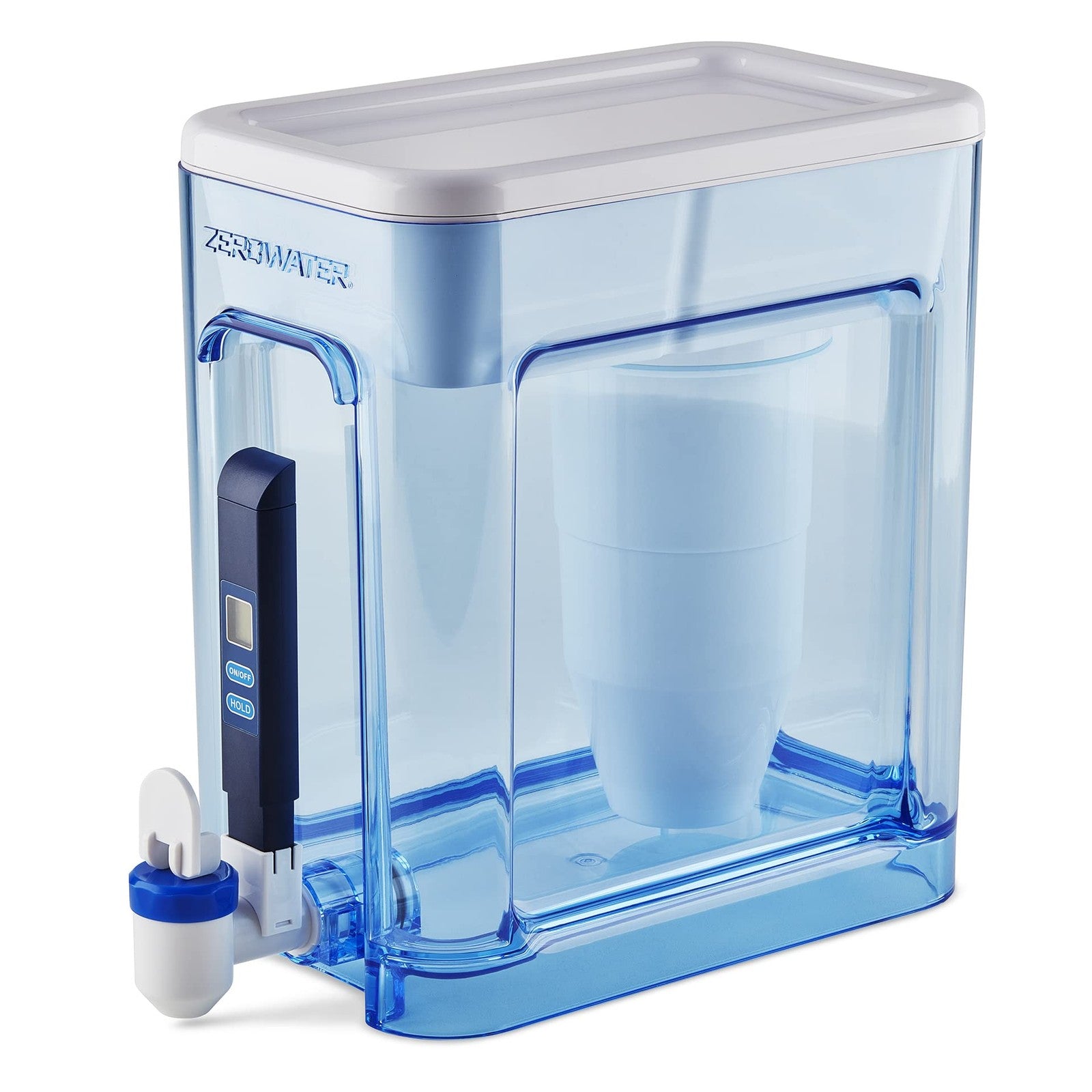 ZeroWater 22-Cup 5-Stage Water Filter Dispenser w/ TDS Meter - White/Blue