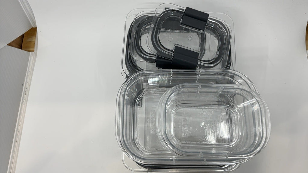 Rubbermaid Brilliance Food Storage Set of 5, BPA-Free, Leak-Proof Containers
