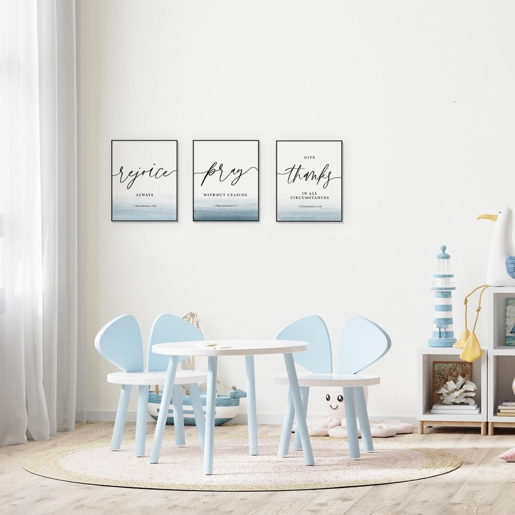 8x10 Bible Verses Wall Art Set, Unframed Christian Prints