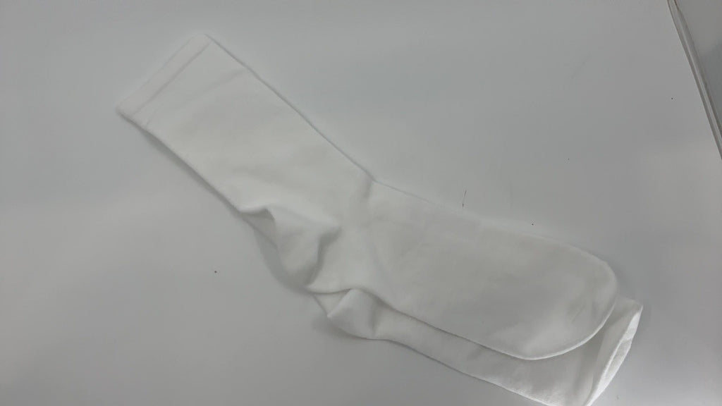 Amazon Essentials Women's Crew Socks, Cotton, 6 Pairs, White, 8-12