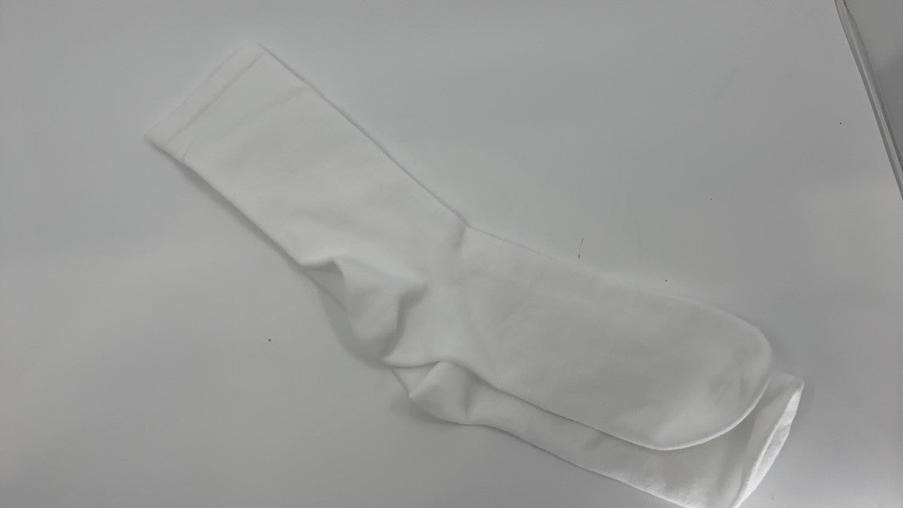 Amazon Essentials Women's Crew Socks, Cotton, 6 Pairs, White, 8-12