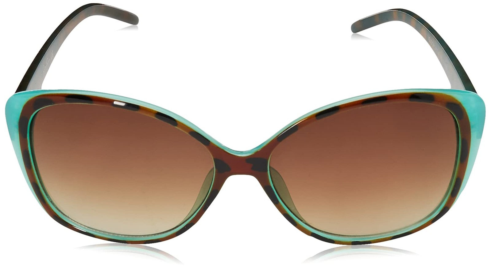 Jessica Simpson Women's Cat Eye Sunglasses, UV400, 56mm, Animal & Blue