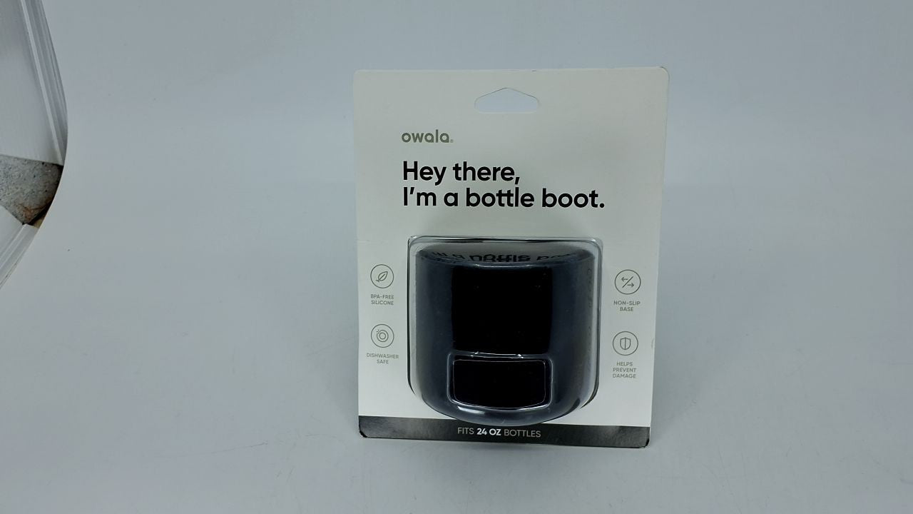 Owala 24 Oz Water Bottle Boot, Silicone Protective Sleeve, Black