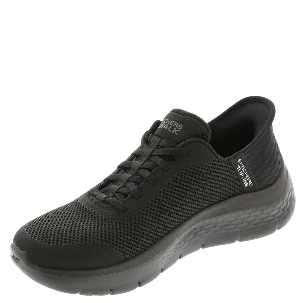 Skechers Women's Go Walk Flex Slip-Ins Black Athletic Shoes 10.5