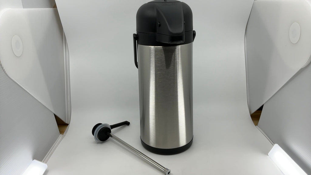 Insulated 102 Oz Coffee Carafe - Stainless Steel Thermal Beverage Dispenser