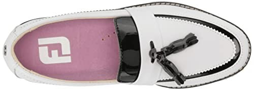 FootJoy Women's FJ Sandy Previous Season Style Golf Shoe, White/Black, 10