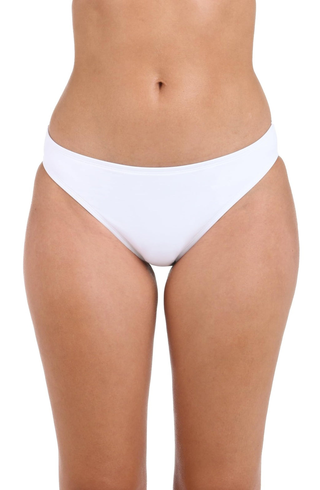 La Blanca Women's Size 4 White Hipster Bikini Swimsuit Bottom