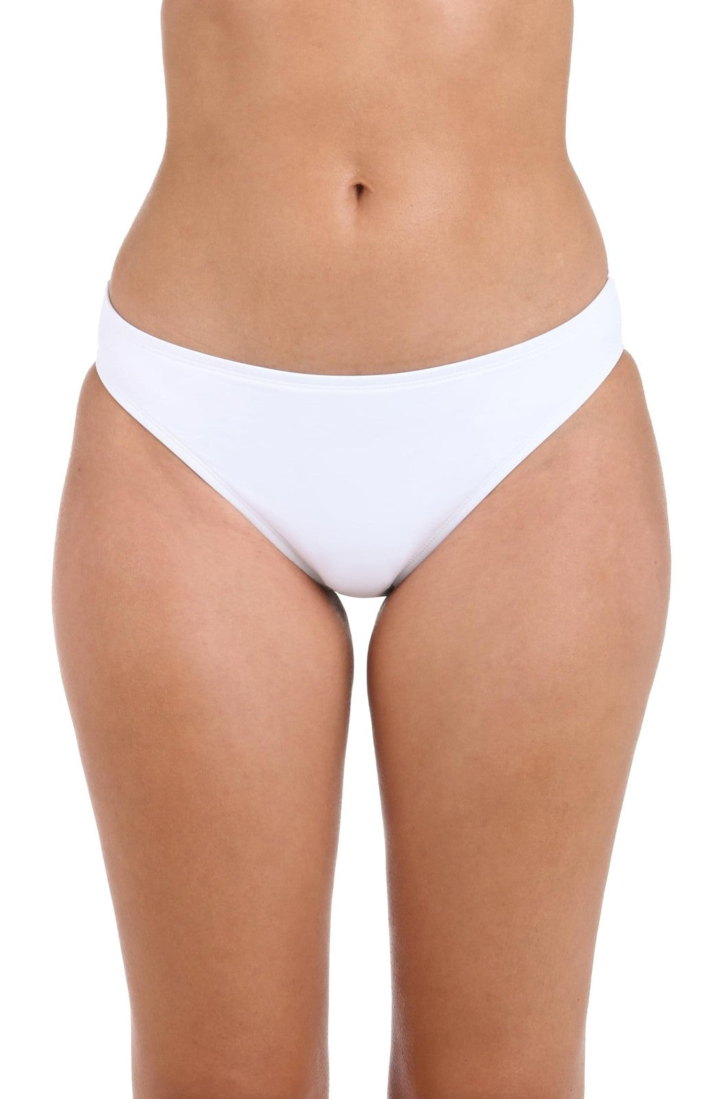 La Blanca Women's Size 4 White Hipster Bikini Swimsuit Bottom