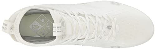 Under Armour Spotlight Lux MC 2.0 Football Shoes, White/Metallic Silver, 11.5
