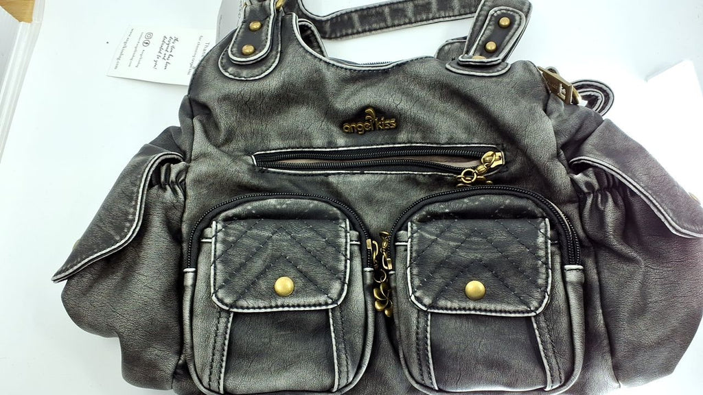 Large Black Hobo Bag Soft PU Leather Shoulder Bag for Women