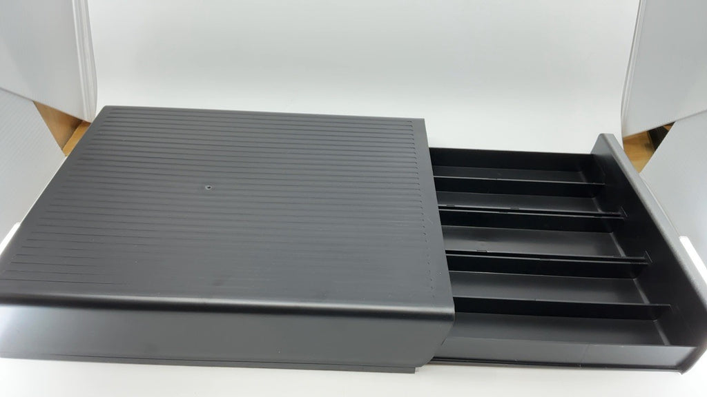 Coffee Pod Storage Drawer, 30 Pod Capacity, Black, Space-Saving Design