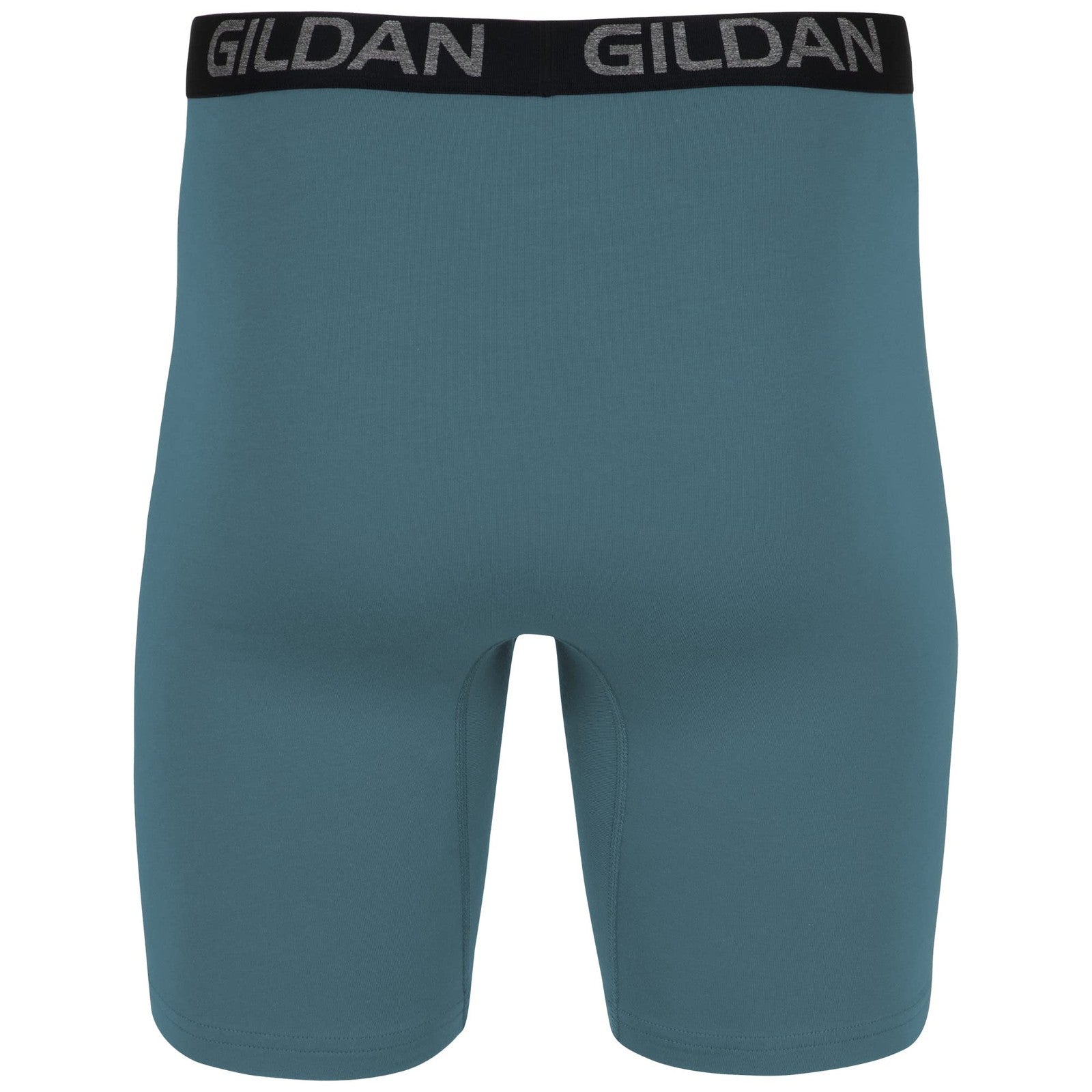 Men's Gildan Boxer Briefs, Cotton Stretch, 4-Pack, Medium, Hthr Dark Grey/Navy
