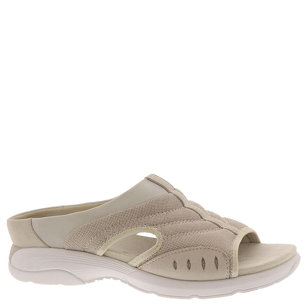 Easy Spirit Women's Traciee2 Flat Sandal, Silver Grey-Taupe, 9.5 X-Wide