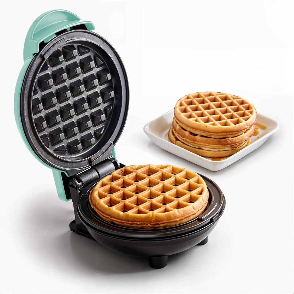 Elite Gourmet Nonstick Waffle Maker, 4.5-Inch, Compact Design