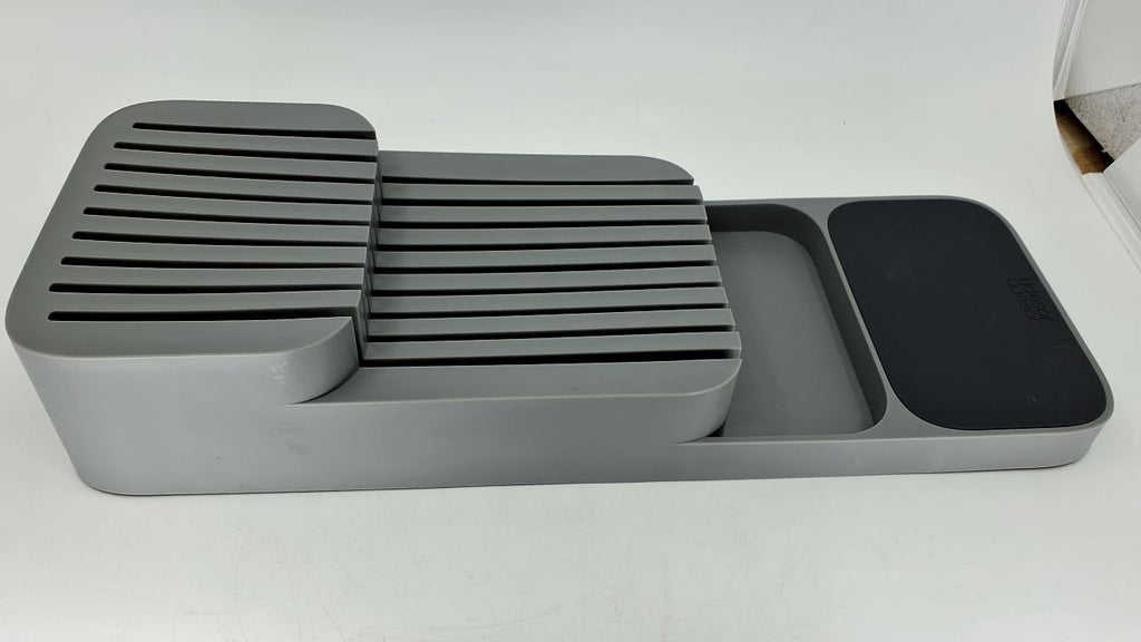 2-Tier Knife Organizer, Holds 9 Knives, Gray, Kitchen Storage