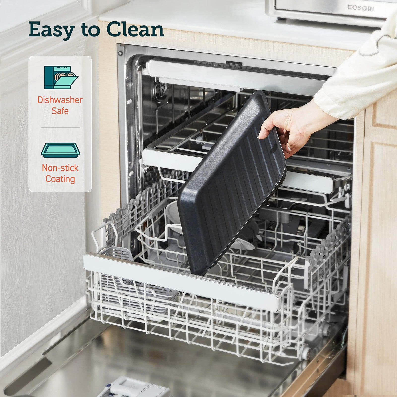 COSORI 12-in-1 Air Fryer Toaster Oven Combo 32QT Silver Stainless Steel