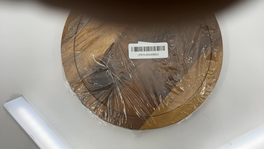 Lipper International 1302 Acacia Wood 2-Tier 10" Kitchen Turntable