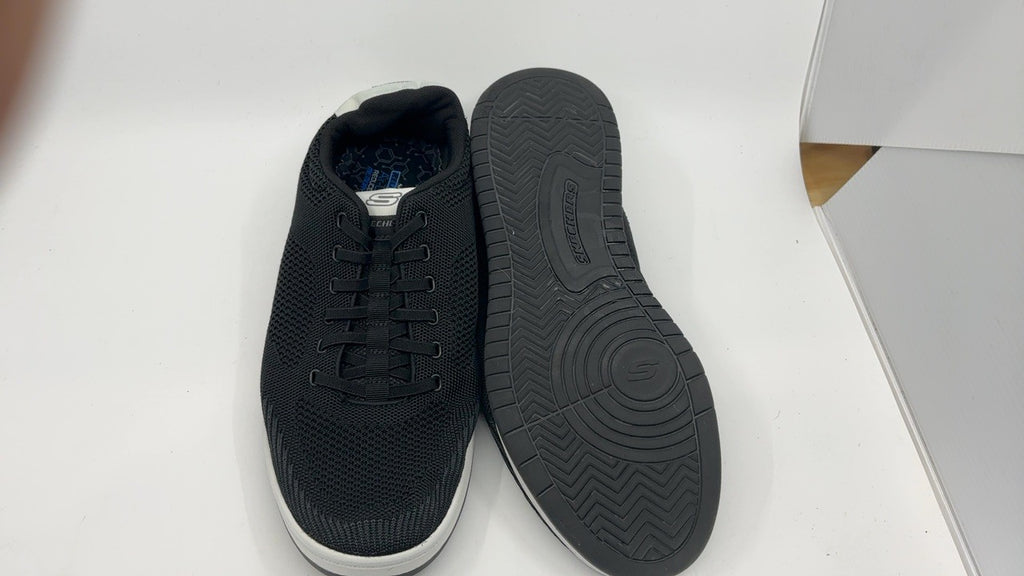 Skechers USA Men's Men's Corliss-Dorset Sneaker, Black, 12