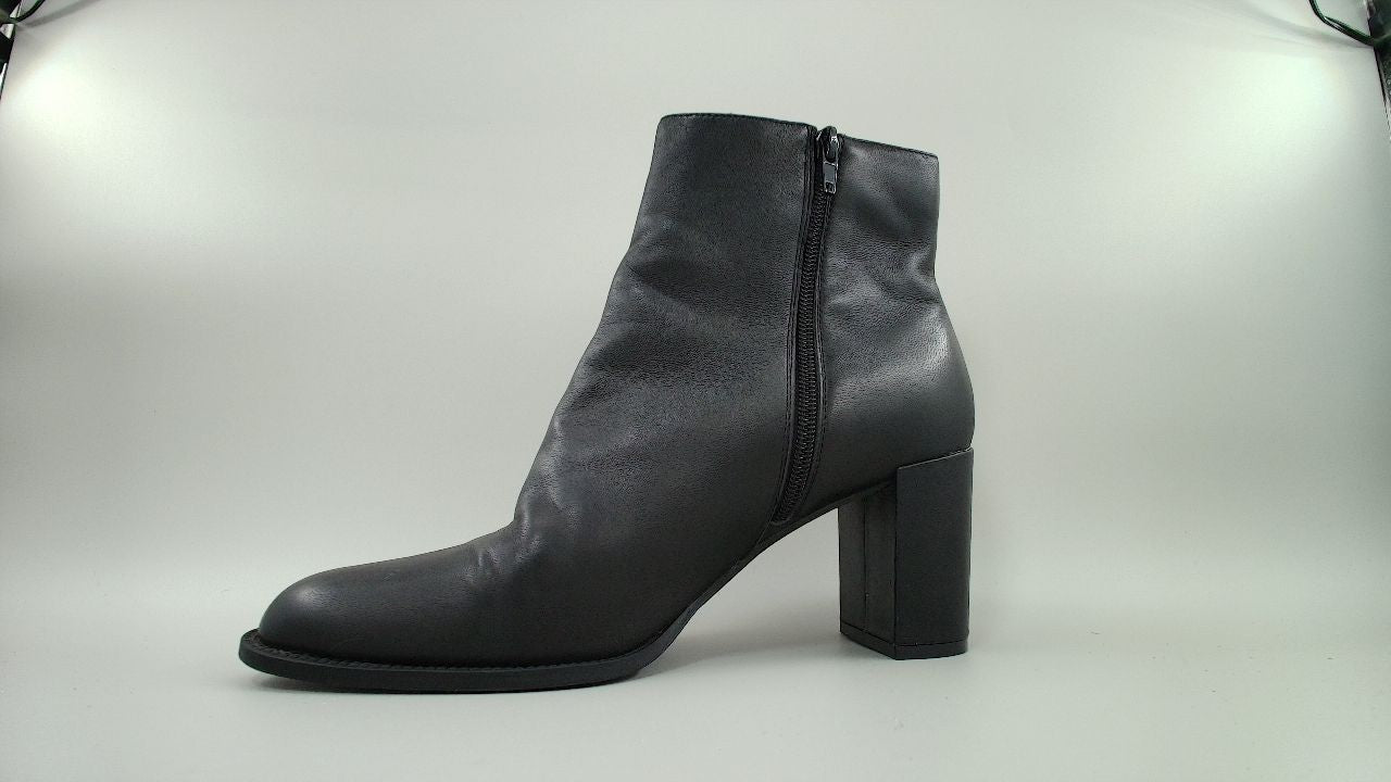 Steve Madden Women's Jozie Ankle Boot, Black Leather, 10M