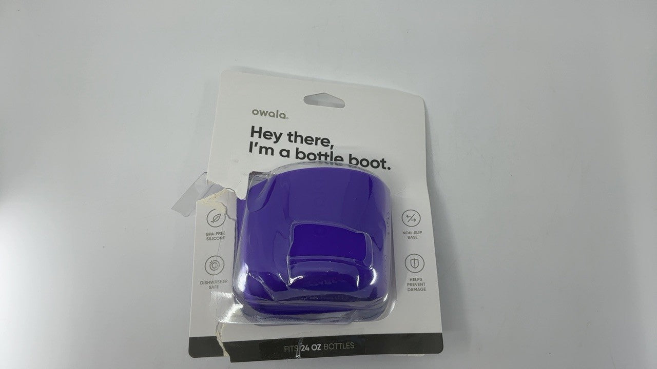 Owala 24oz FreeSip Water Bottle Boot, Violet Silicone Protective Sleeve