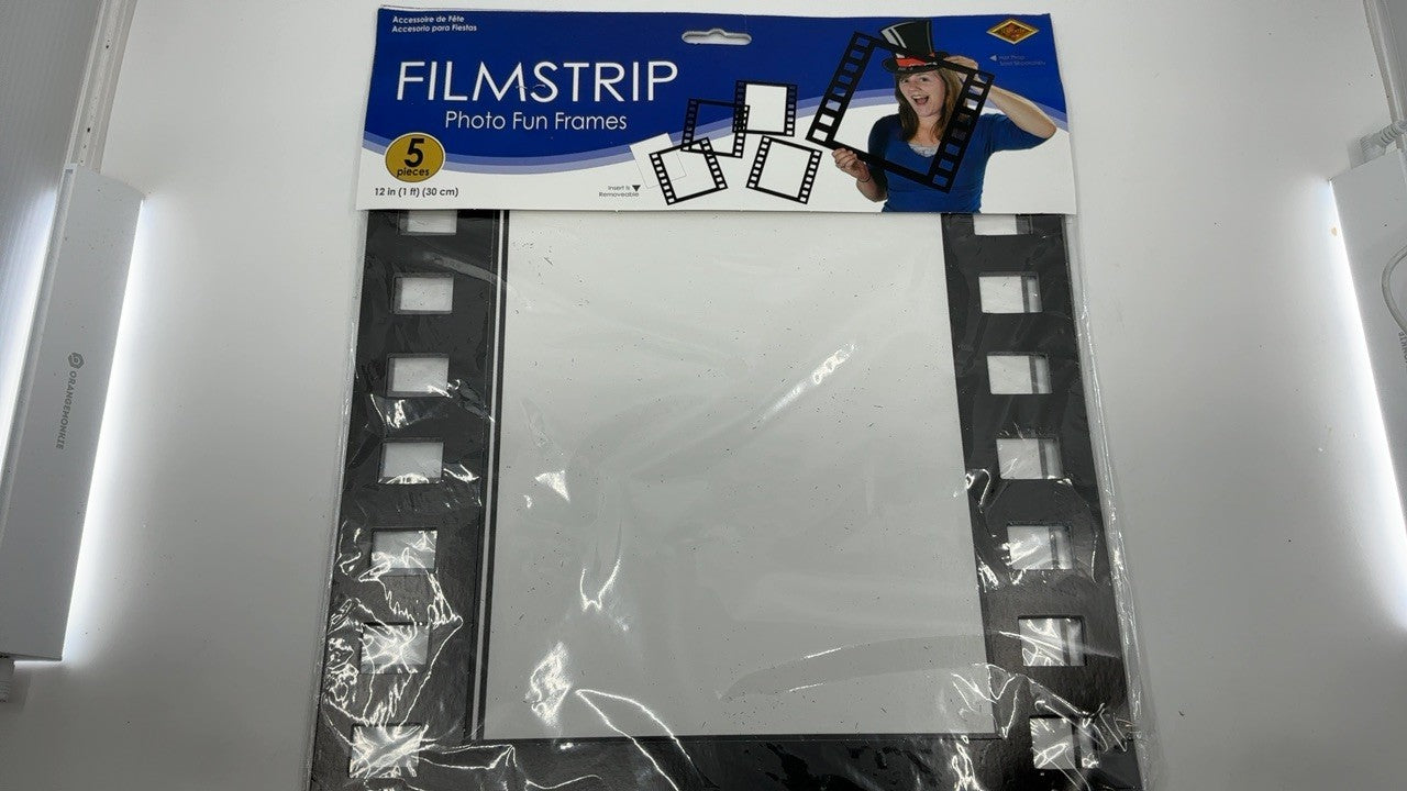 Customizable 12in Filmstrip Photo Frames - 10 Pack for Parties