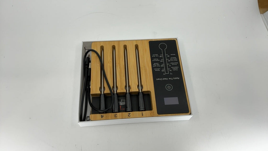 Smart Meat Thermometer 4 Probes Wireless BBQ Grill Thermometer