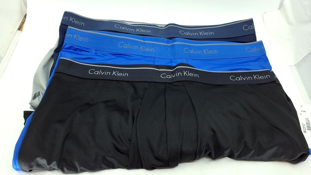 7-Pack Men's Boxer Briefs, Micro Stretch, X-Large, 2 Black, 2 Blue, 2 Grey