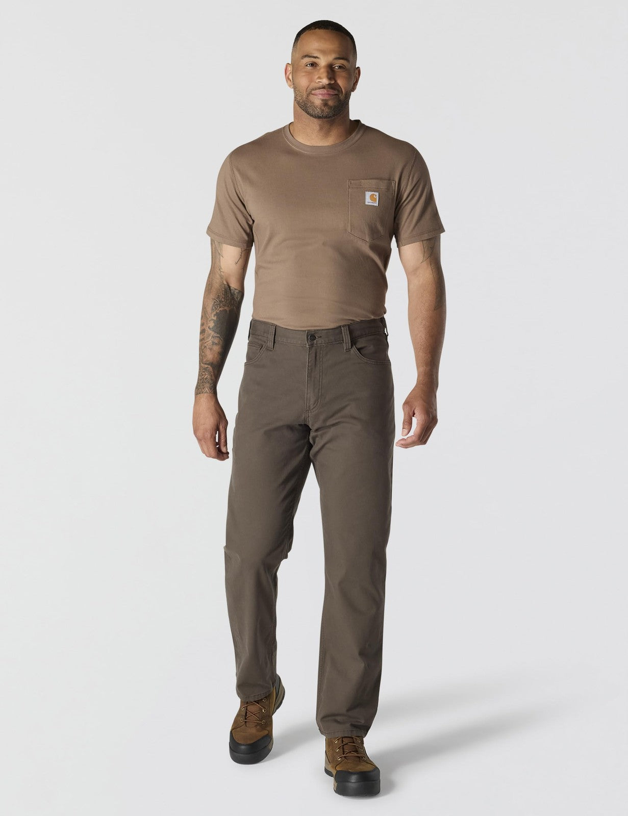 Carhartt Men's Relaxed Straight Rigby Pant, Dark Coffee, W34 x L30