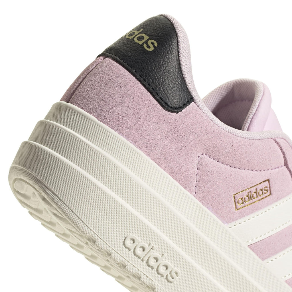 adidas Women's VL Court Bold, Clear Pink/White/Black, 6.5