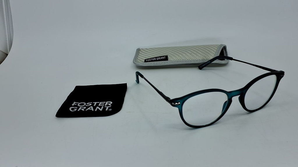 Unisex 49mm Multifocus Reading Glasses, Dark Teal, Anti-Reflective