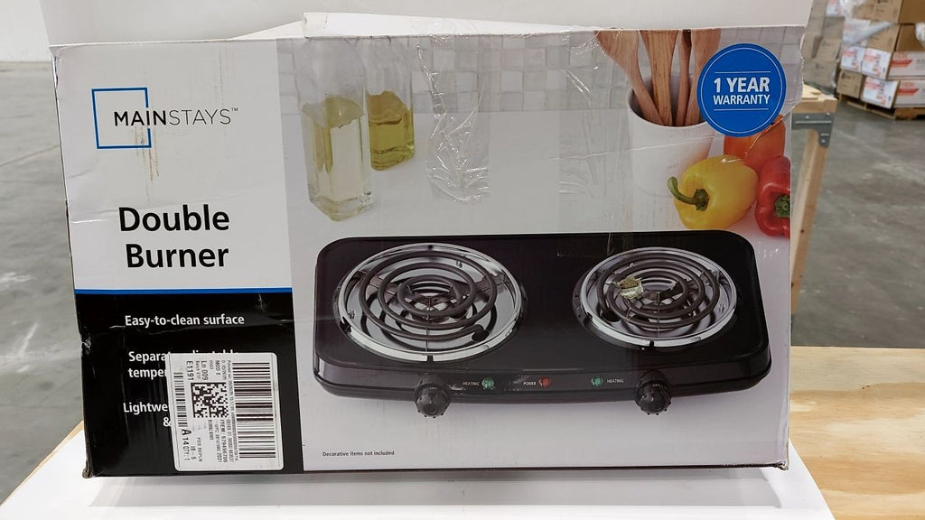 Mainstays Portable Double Burner and Hot Plate  120V~ 1800W