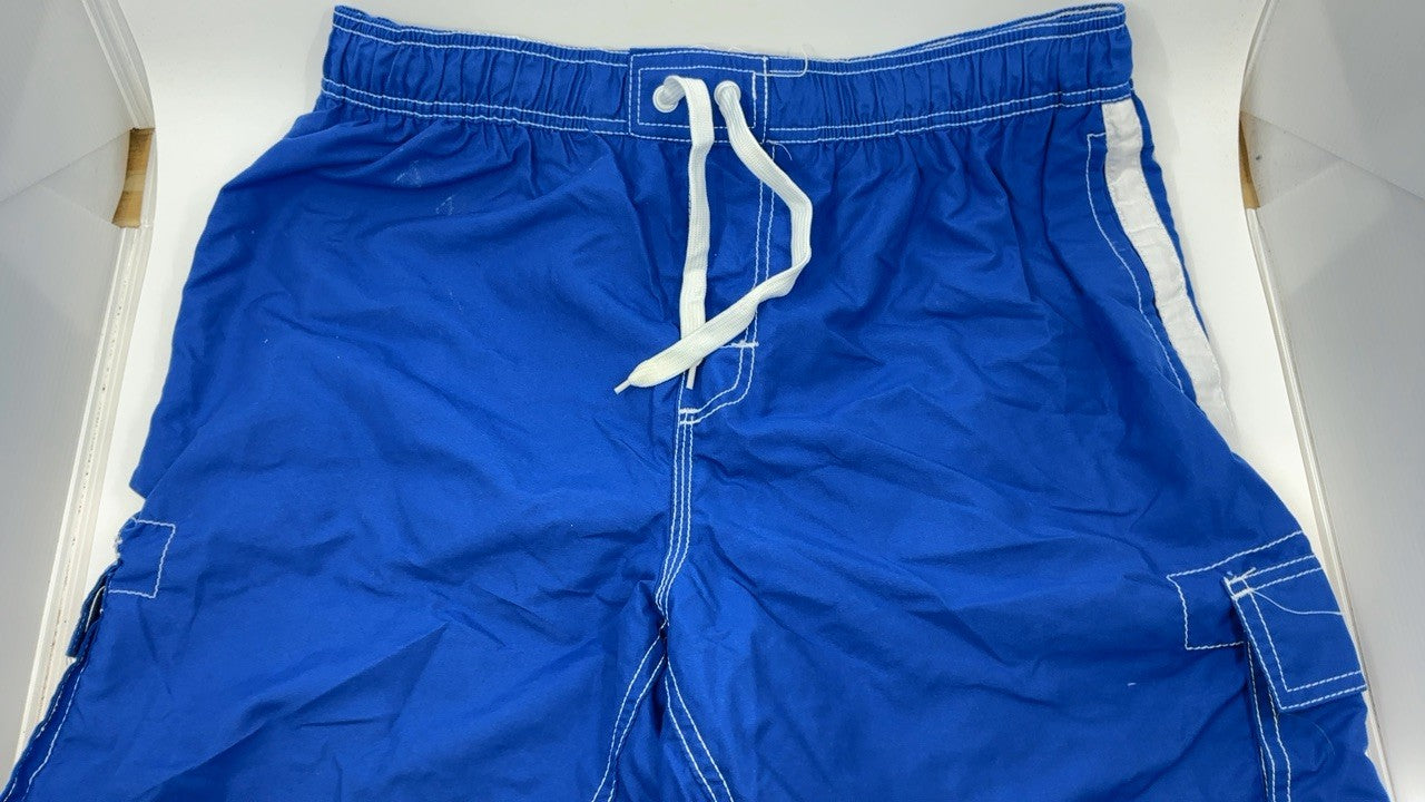 Kanu Surf Barracuda Swim Trunks Royal X-Large Quick Dry UPF 50+