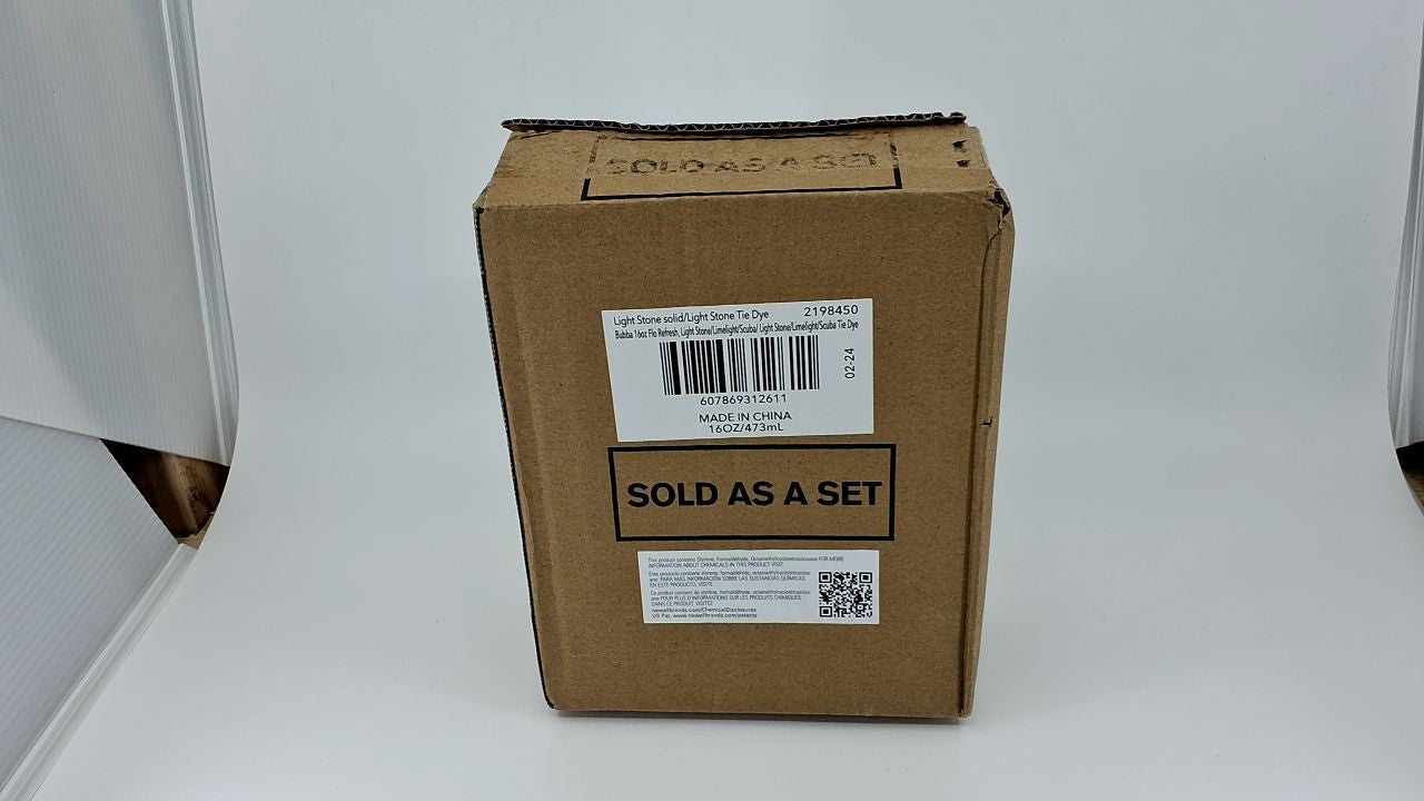 Bubba Kids Flo 16oz Water Bottle 2-Pack w/ Silicone Sleeve Light Stone Tie Dye