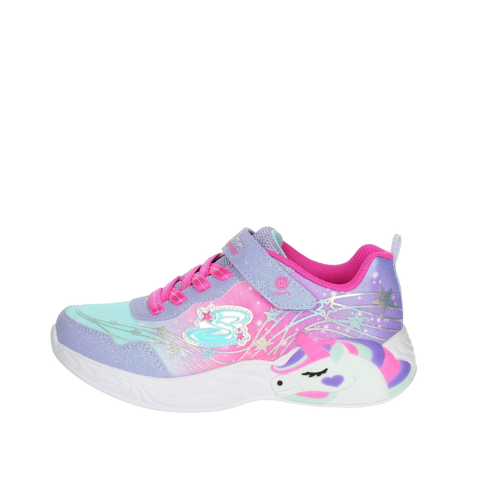 Skechers Kids Unicorn Dreams MAGI Sneaker 3.5 Big Kid Lavender/Hot Pink