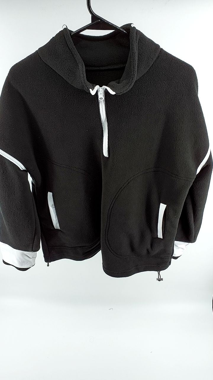 Half Zip Dropped Shoulder Sweatshirt