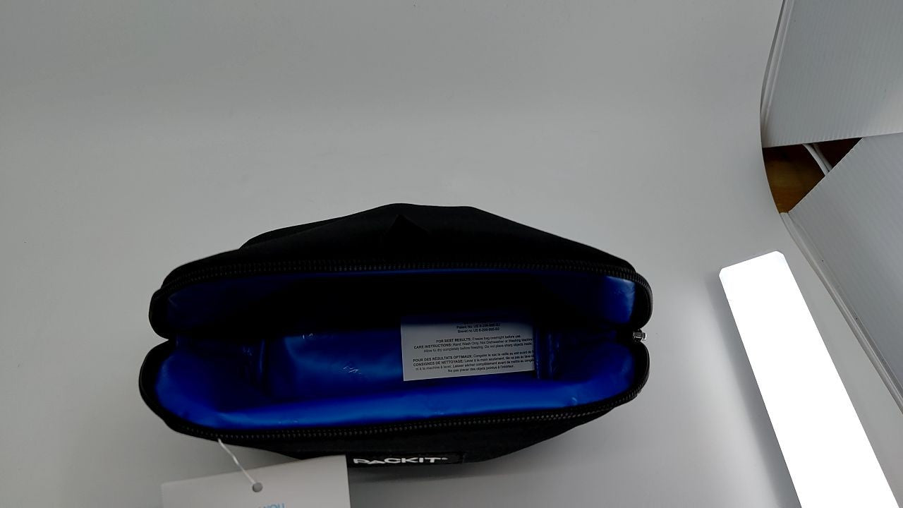 PackIt Black Freezable Snack Bag, EcoFreeze Technology, Portable Design
