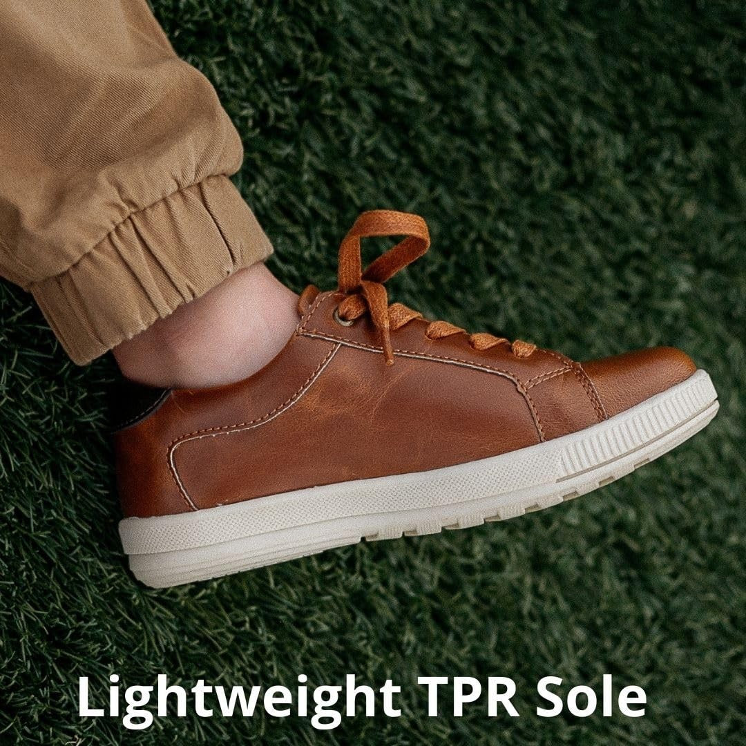 Boys' Joshua Dress Fashion Sneaker 13.5 Little Kid Dark Tan/Brown