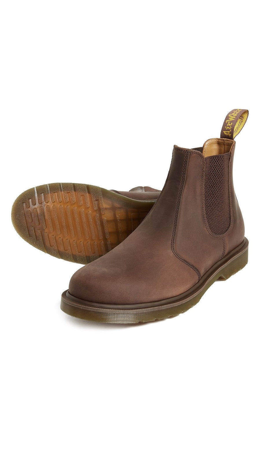Dr. Martens 2976 Chelsea Boot, Dark Brown Crazy Horse, Unisex Size 6W/5M