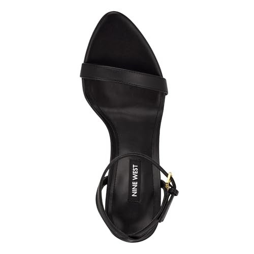 Nine West Women's Reina3 Heeled Sandal, Black, 7.5