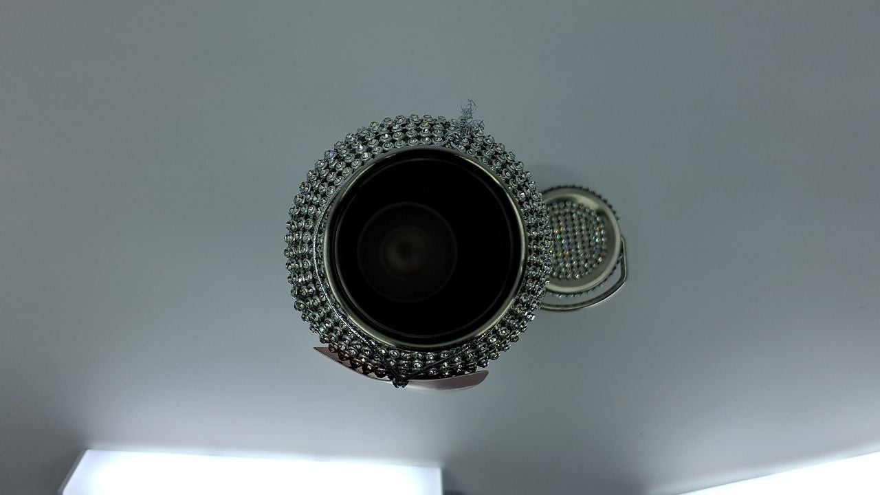 25-Oz Stainless Steel Water Bottle w/ 5000 Rhinestones, Silver